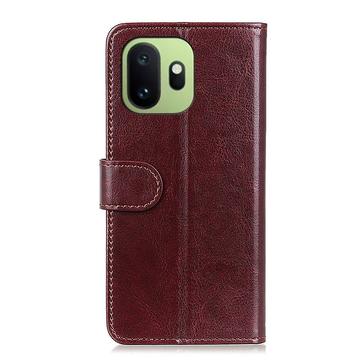 OnePlus 15T Pung Etui med Stativ - Brun