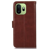 OnePlus 15T Pung læder cover med RFID - Brun