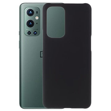 OnePlus 9 Pro Gummibelagt Plastik Cover - Sort