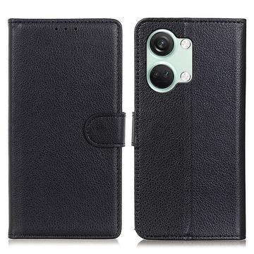 OnePlus Ace 2V/Nord 3 Pung Etui med Stativ - sort