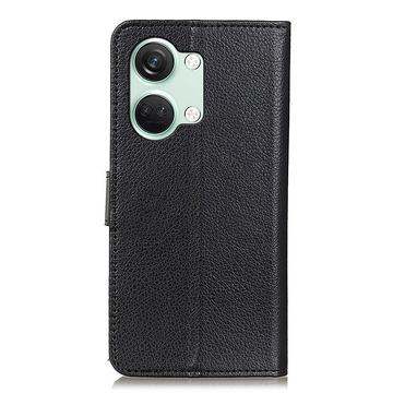 OnePlus Ace 2V/Nord 3 Pung Etui med Stativ - sort