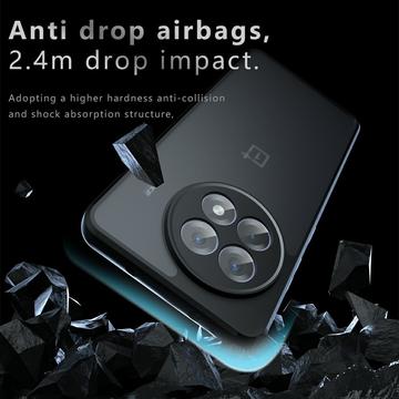OnePlus Ace 5/5 Pro/13R Mat Frostet Hybrid Cover - Black