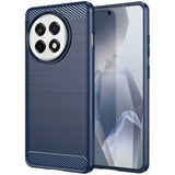 OnePlus Ace 5/5 Pro/13R Børstet TPU Cover - Karbonfiber - Blå