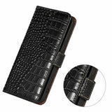 OnePlus Ace 5/5 Pro/13R Crocodile Series Læderpung med RFID - Sort