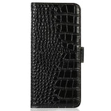 OnePlus Ace 5/5 Pro/13R Crocodile Series Læderpung med RFID - Sort