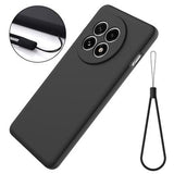 OnePlus Ace 5/5 Pro/13R Flydende silikone cover med håndrem - sort