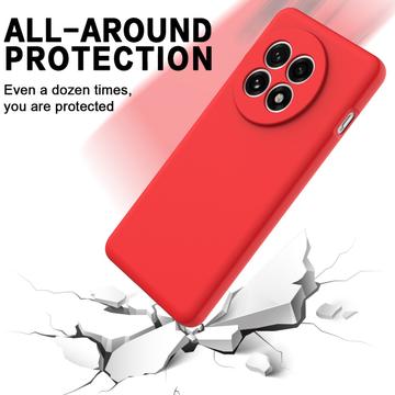 OnePlus Ace 5/5 Pro/13R Flydende silikone cover med håndrem - rød