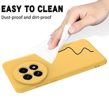 OnePlus Ace 5/5 Pro/13R Flydende silikone cover med håndrem - gul