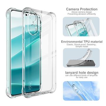 OnePlus Ace 5 Racing/Nord CE5 Imak Faldsikkert TPU Cover - Gennemsigtig