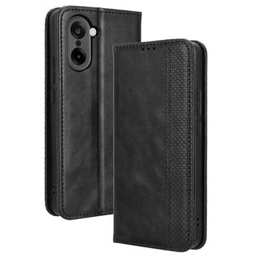 OnePlus Ace 5 Racing/Nord CE5 Retro Pung Taske med Magnetisk Lukning - Sort