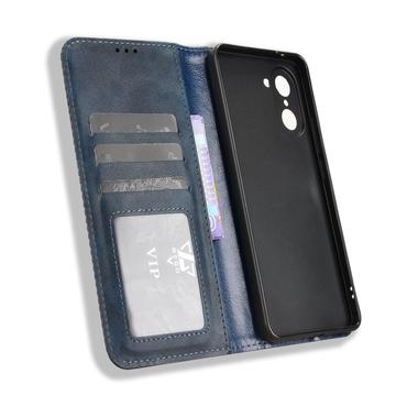 OnePlus Ace 5 Racing/Nord CE5 Retro Pung Taske med Magnetisk Lukning - Blå