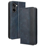OnePlus Ace 5 Racing/Nord CE5 Retro Pung Taske med Magnetisk Lukning - Blå