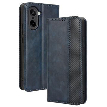 OnePlus Ace 5 Racing/Nord CE5 Retro Pung Taske med Magnetisk Lukning - Blå