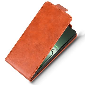 OnePlus Ace 5 Racing/Nord CE5 lodret flip-etui med stativ - Brun