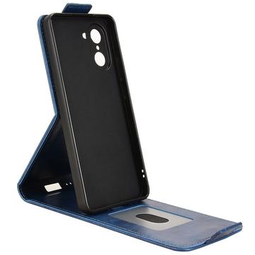OnePlus Ace 5 Racing/Nord CE5 lodret flip-etui med stativ - mørkeblå