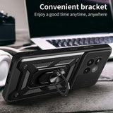 OnePlus Ace 5/5 Pro/13R Roterende Ring Hybrid Cover med Kameraskjold - Sort