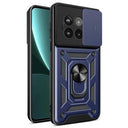 OnePlus Ace 5/5 Pro/13R Roterende Ring Hybrid Cover med Kameraskjold - Blå