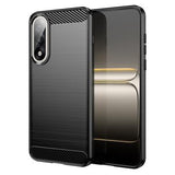 OnePlus Ace 5 Ultra/Nord 5 Børstet TPU Cover - Karbonfiber - Sort