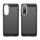 OnePlus Ace 5 Ultra/Nord 5 Børstet TPU Cover - Karbonfiber - Sort