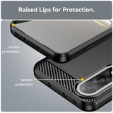 OnePlus Ace 5 Ultra/Nord 5 Børstet TPU Cover - Karbonfiber - Sort