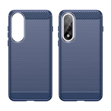 OnePlus Ace 5 Ultra/Nord 5 Børstet TPU Cover - Karbonfiber - blå