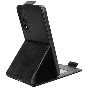 OnePlus Ace 5 Ultra/Nord 5 lodret flip-etui med stativ - sort