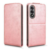 OnePlus Ace 5 Ultra/Nord 5 lodret flip-etui med stativ - rosaguld
