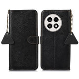 OnePlus Ace 5/5 Pro/13R Læderpung med RFID - Sort