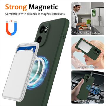 OnePlus Ace 6/Ace 6T/15R Liquid Silikone Cover - MagSafe Kompatibel - Mørkegrøn