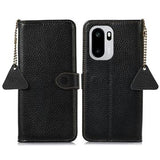 OnePlus Ace 6/6T/15R Pung læder cover med RFID - sort