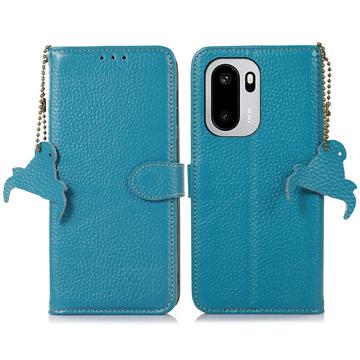 OnePlus Ace 6/6T/15R Pung læder cover med RFID - blå