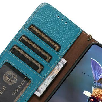 OnePlus Ace 6/6T/15R Pung læder cover med RFID - blå