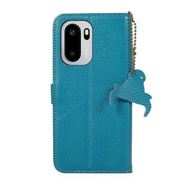 OnePlus Ace 6/6T/15R Pung læder cover med RFID - blå
