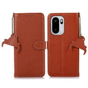 OnePlus Ace 6/6T/15R Pung læder cover med RFID - Brun