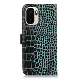 OnePlus Ace 6 Ultra Crocodile Series Læderpung med RFID - Grøn