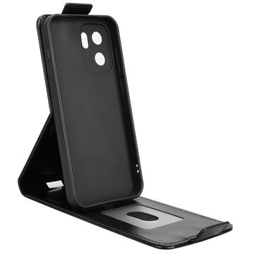OnePlus Ace 6 Ultra lodret flip-etui med stativ - sort