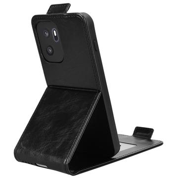 OnePlus Ace 6 Ultra lodret flip-etui med stativ - sort
