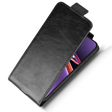 OnePlus Ace 6 Ultra lodret flip-etui med stativ - sort