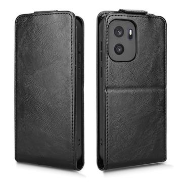 OnePlus Ace 6 Ultra lodret flip-etui med stativ - sort