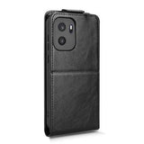 OnePlus Ace 6 Ultra lodret flip-etui med stativ - sort