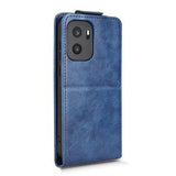 OnePlus Ace 6 Ultra lodret flip-etui med stativ - mørkeblå