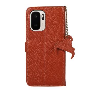 OnePlus Ace 6 Ultra Pung læder cover med RFID - Brun