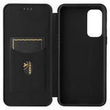 OnePlus Nord 2 5G Flip Cover - Karbonfiber - Sort