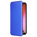 OnePlus Nord 2 5G Flip Cover - Karbonfiber - Blå