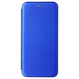 OnePlus Nord 2 5G Flip Cover - Karbonfiber - Blå