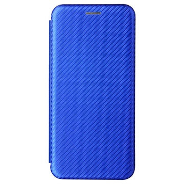 OnePlus Nord 2 5G Flip Cover - Karbonfiber - Blå