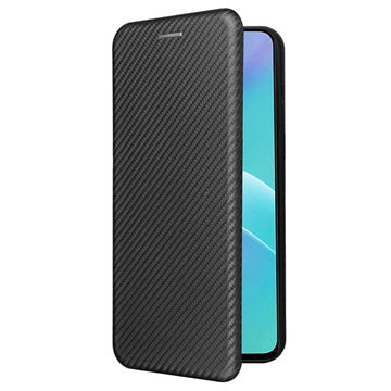 OnePlus Nord 2T Flip Cover - Karbonfiber - Sort