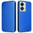 OnePlus Nord 2T Flip Cover - Karbonfiber - Blå