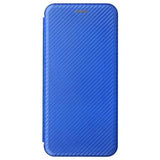 OnePlus Nord 2T Flip Cover - Karbonfiber - Blå