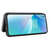OnePlus Nord 2T Flip Cover - Karbonfiber - Grøn